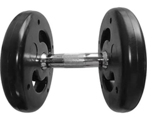 Dumbbell Injetado Com Pegada Cromada Academia Fitness 8kg