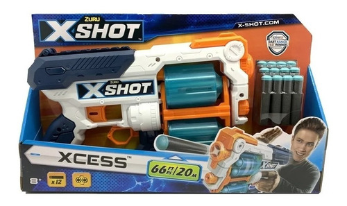 Pistola Doble X-shot Xcess Zombie Alcance 17 Mts