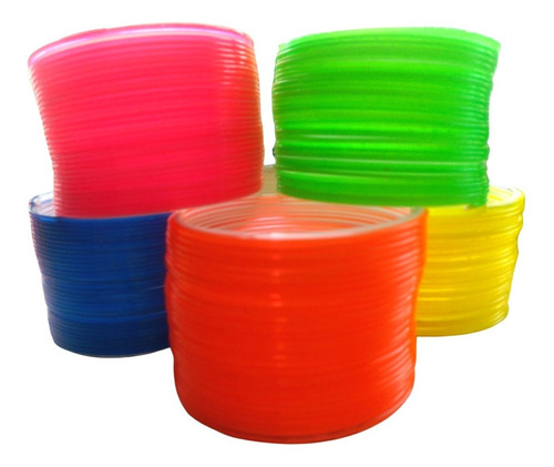 48 Pzs Slinky Resorte Gusano Plástico Piñata Fiesta Negocio