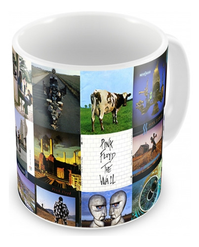 Caneca Pink Floyd Discografia Geek