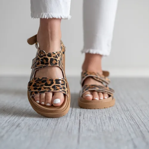Sandalia onça hot sale aquamar
