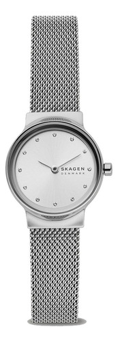 Reloj pulsera Skagen Freja con correa de acero inoxidable color plata