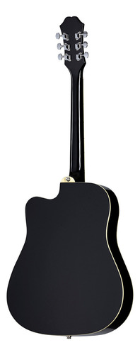 EpiPhone Eeftch1ebo Guitarra Electroacústica Songmaker Ft100 Color Negro Orientación De La Mano Diestro