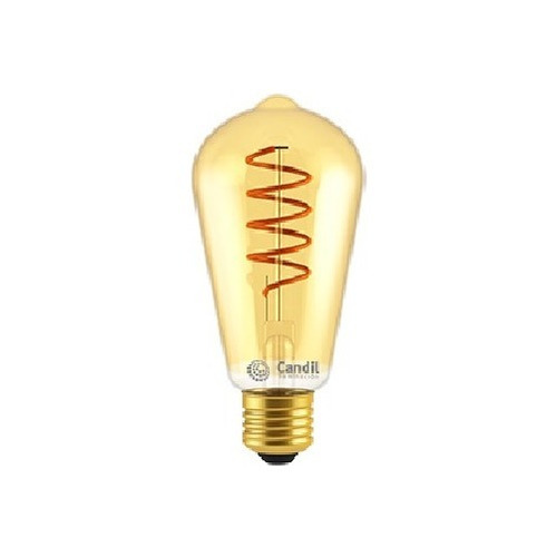 Lámpara Filamento Gold Led 5 Watts Pera Chica E27 Candil