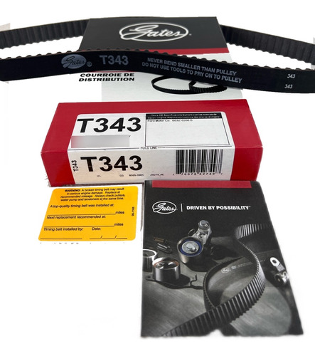 Correa De Tiempo Original Gates T343 Para Ford Fiesta