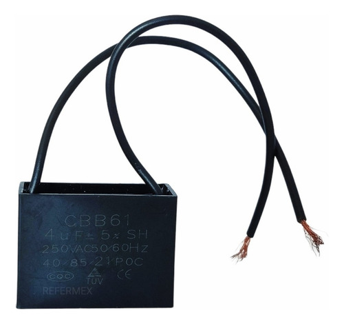 Capacitor Para Ventilador 4uf 250v 4mfd Microfaradios Techo