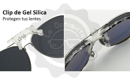 Clip-on Sobrepuesto Solar Polarizado Tipo Piloto Con Estuche