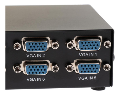 Vga Swicther Caja 8 En Un Salida Con Botón Accesorios