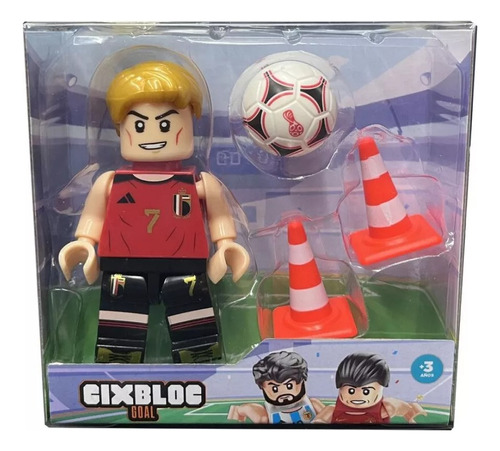 Figura Articulada Belgica Jugador Futbol Cixbloc Goal