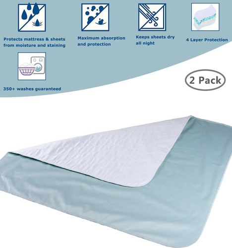 A Prueba De Agua Reutilizable Incontinencia Cama Almohadilla