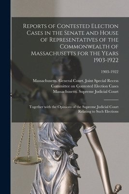 Libro Reports Of Contested Election Cases In The Senate A...