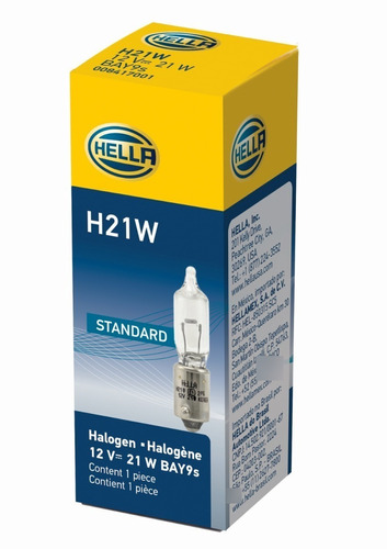 Ampolleta Hella H21w 12v 21w Bay9s T2.75 Halógeno