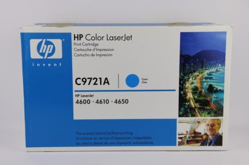 Genuine Hp Color Laserjet C9721a Cyan Printer Toner Cart Oaf