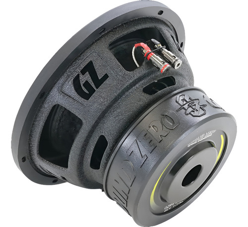 Subwoofer Ground Zero 10'' Radioactive 2+2 Ohms 600 Wrms Cor Preto