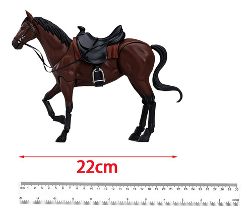 Modelo De Figura De Caballo A Escala 1/12, Accesorio Marrón