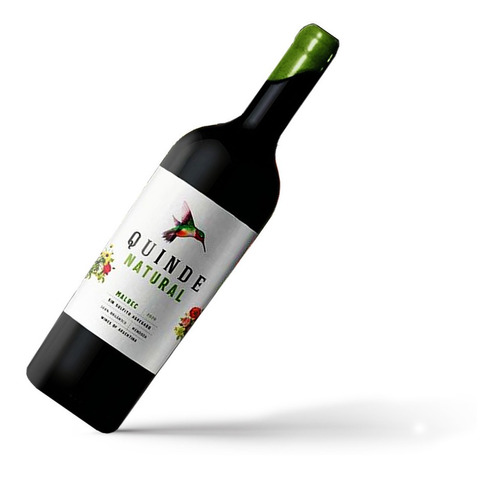 Vino Organico Quinde Natural Malbec Sin Sulfitos Apto Vegano