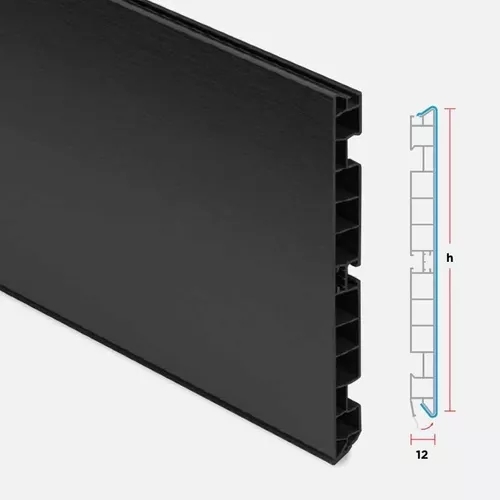 Zócalo De Aluminio Mueble De Cocina 10 Cm X 1,50 Mts Burlete