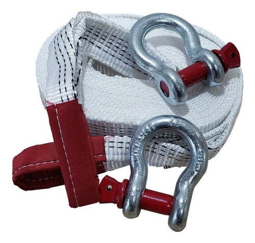 Eslinga De Remolque Rescate Xl 9 Metros 5 Ton + 2 Grilletes