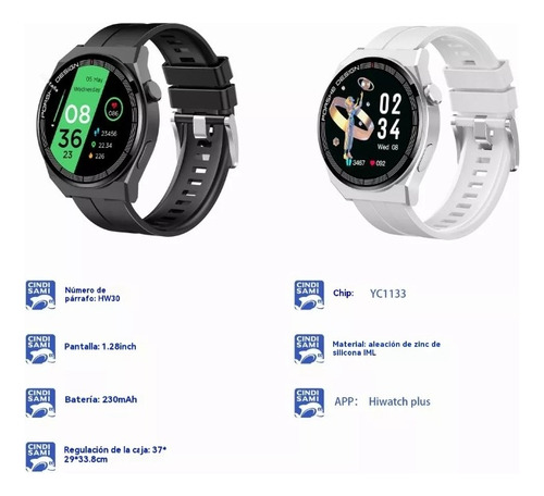 Reloj Inteligente Hw30 Bluetooth Call Ai Lenguaje Smartwatch