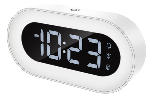 Everwood Led Digital Alarm Clock With Night Light, Dual Ala.