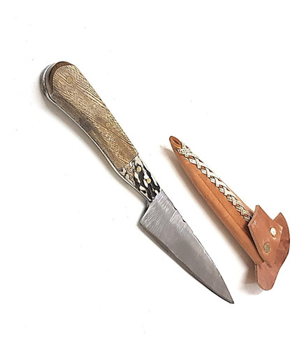 Imagen 3 de 4 de Cuchillo Artesanal Campero Asado Acero Al Carbono