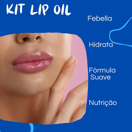 Kit Mini Lip Oil Gloss Hidratante Labial Mágico Com Glitter