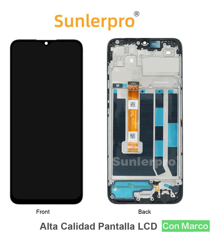 Para Oppo A15/ A15s Cph2185 Cph2179 Pantalla Lcd Con Marco