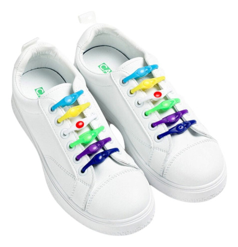 Cordones De Zapatos En Silicona 12pcs