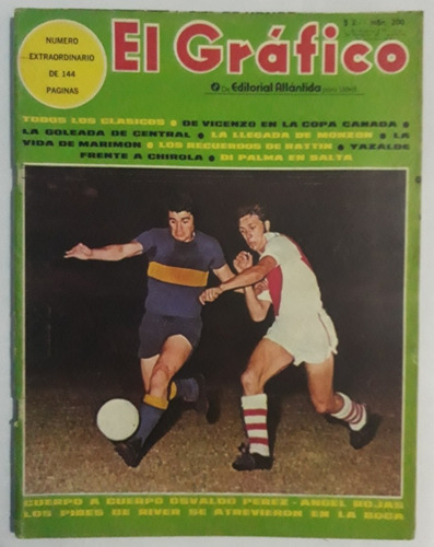 El Grafico 2667 - Boca 0 River 0 - Central Newells 1970 Fs