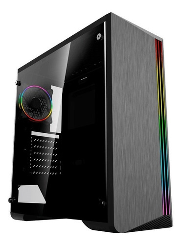 Gabinete Gamer Preto Gamemax Shine G517 Rgb Rainbow Vidro