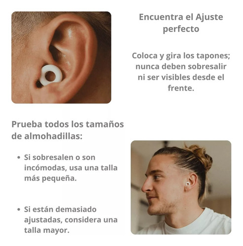 Tapones Cancelación De Ruido Mute Calm Protector Auditivo