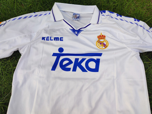 Jersey Real Madrid Retro 90s Hugo Sánchez 9 Blanca Local