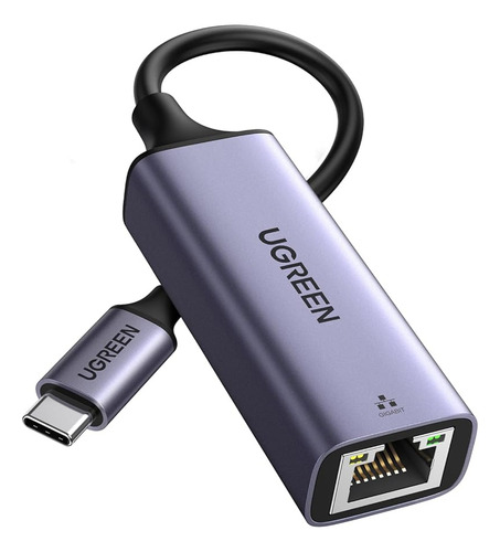 Convertidor Adaptador Ugreen Usb C - Rj45 (ethernet) Color Gris