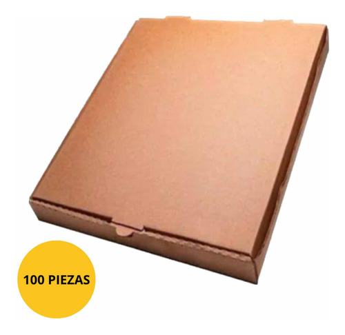 100 Cajas Cartón Para Pizza Jumbo 46x46cm