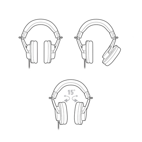 Auriculares Audio-Technica M-Series ATH-M20x negro