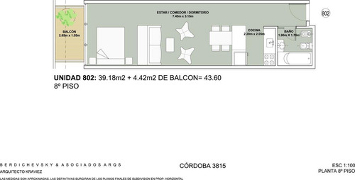 Excepcional Depto 1 Amb! Alto Potencial De Renta, Directo Constructora!