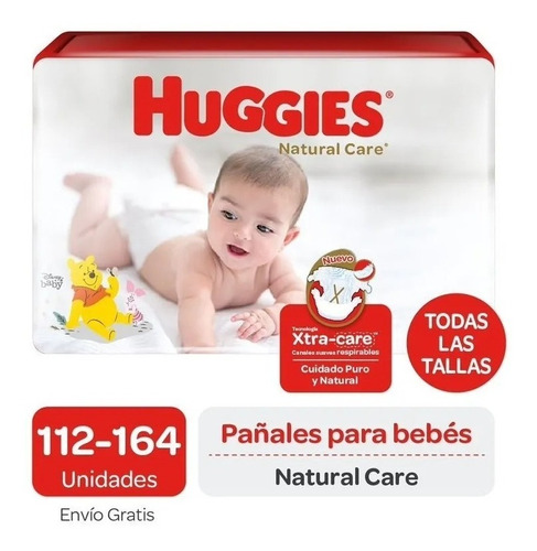 Pañales Huggies Natural Extra Care  Elige Talla