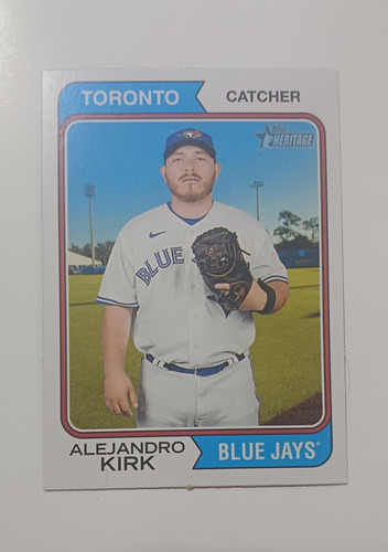 Tarjeta Coleccion Alejandro Kirk Toronto Blue Jays Autografo