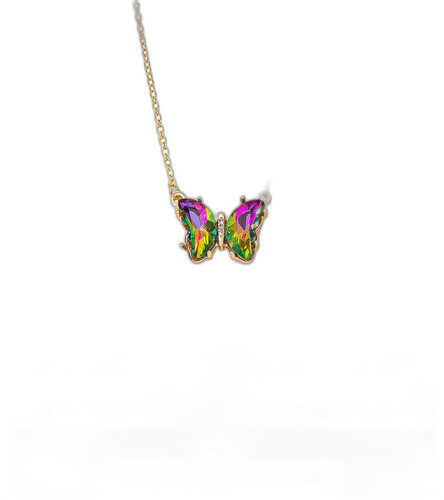 Ghost Store Collar Mariposa Mujer Zirconia Cute Elegante