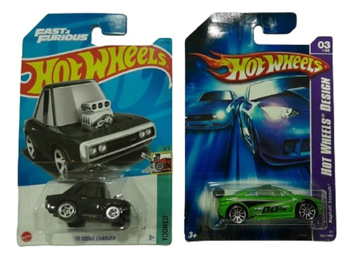 Hot Wheels Combo Asphalt Assault Y Dodge Charger 1970 Tooned