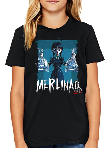 Poleras Con Diseño Merlina Locos Adams