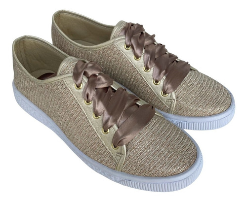 Imagen 5 de 10 de Tenis Para Mujer Felipe Rentería Sneaker Moda Casual