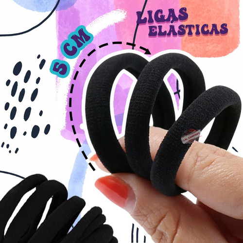 Imagen 2 de 10 de 72 Pcs Liga Para Cabello Donita Accesorio Elastica T202-0400