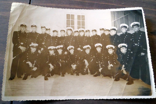 Antigua Fotografia Cadetes De  Escuela Naval Armada 1949