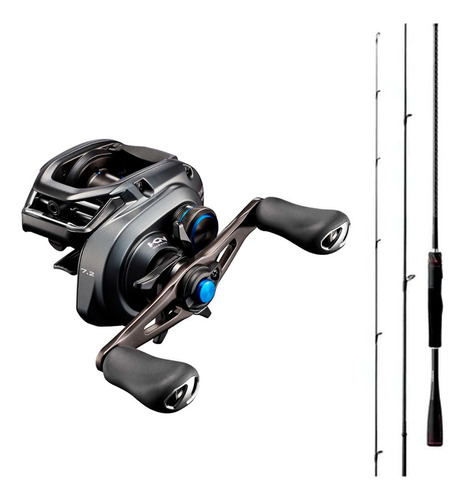 Combo Reel Shimano Slx Mgl 71 + Caña Zodias 6.6 Pies 8-16lbs