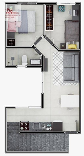 Imagem 8 de 8 de Cobertura Com 86 M² - 2 Dormitórios, 2 Vagas - À Venda - Vila Junqueira - Santo André/sp - Co0936