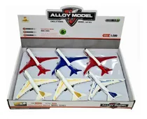 Comprar Kit 6 Aviões Miniatura Metal Boeing 787 Fricção Som 18 X20cm