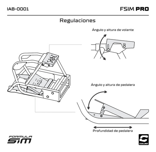 Estructura Simulador Manejo Formula Sim Pro Collino