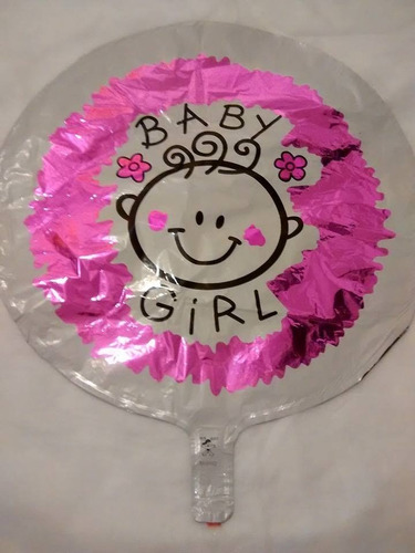 Balão Baby Girl - Chá De Bebê(45cm) - Pacote Com 10
