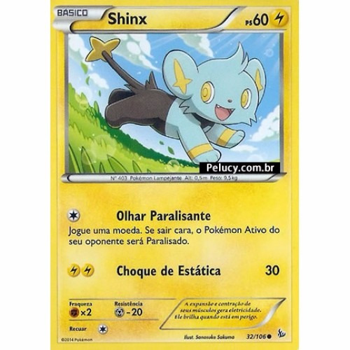 Shinx - Pokémon Elétrico Comum - 32/106 - Pokemon Card Game